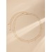 2pcs Faux Pearl Charm Waist Chain
