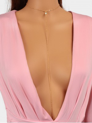 Rhinestone Decor Body Chain