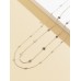 2pcs Disc Decor Waist Chain