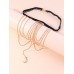 Moon Heart Charm Layered Thigh Chain